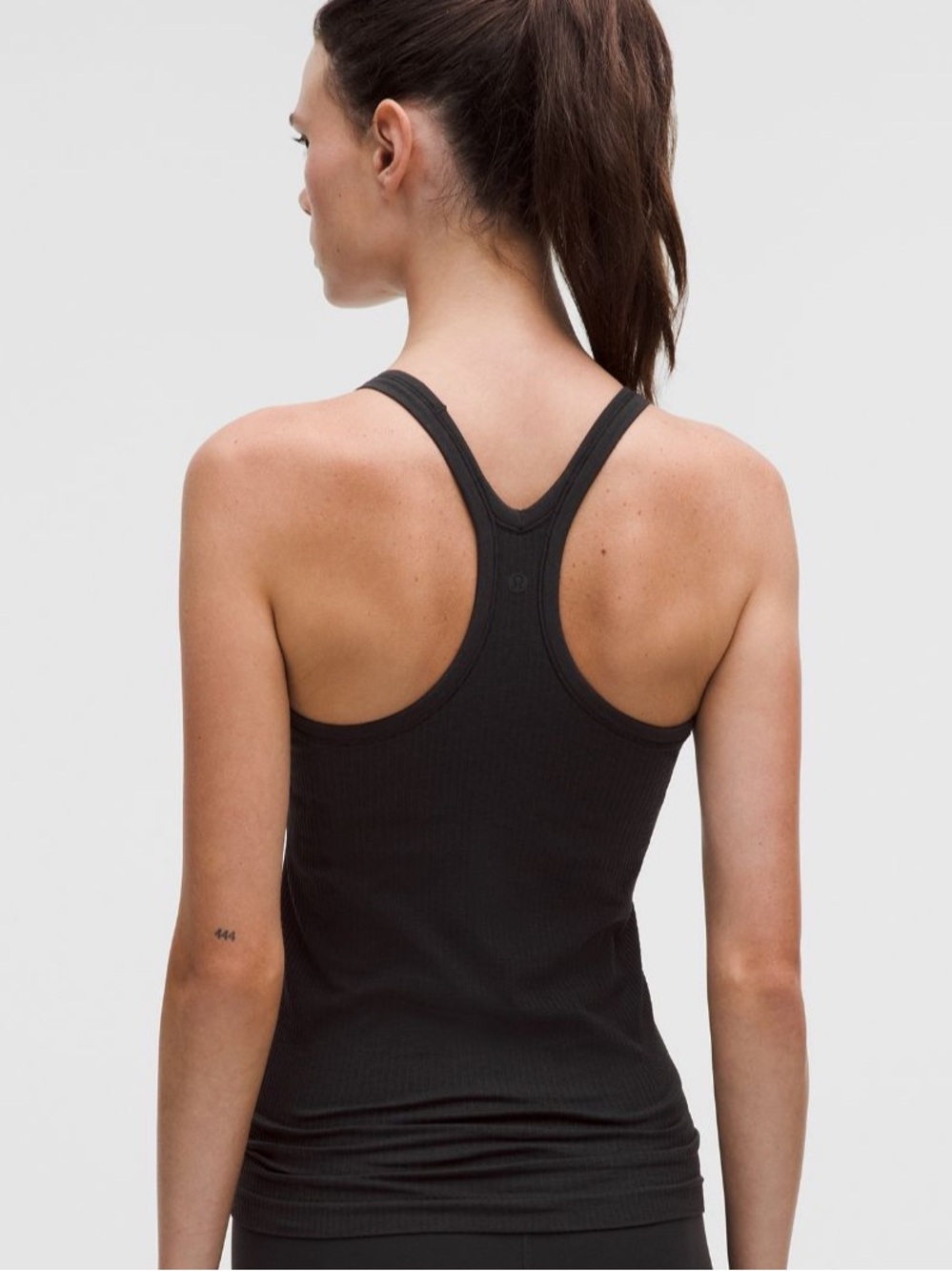 NWT lululemon ebb to street tank Black Ribbed Racerback Tank size 6
